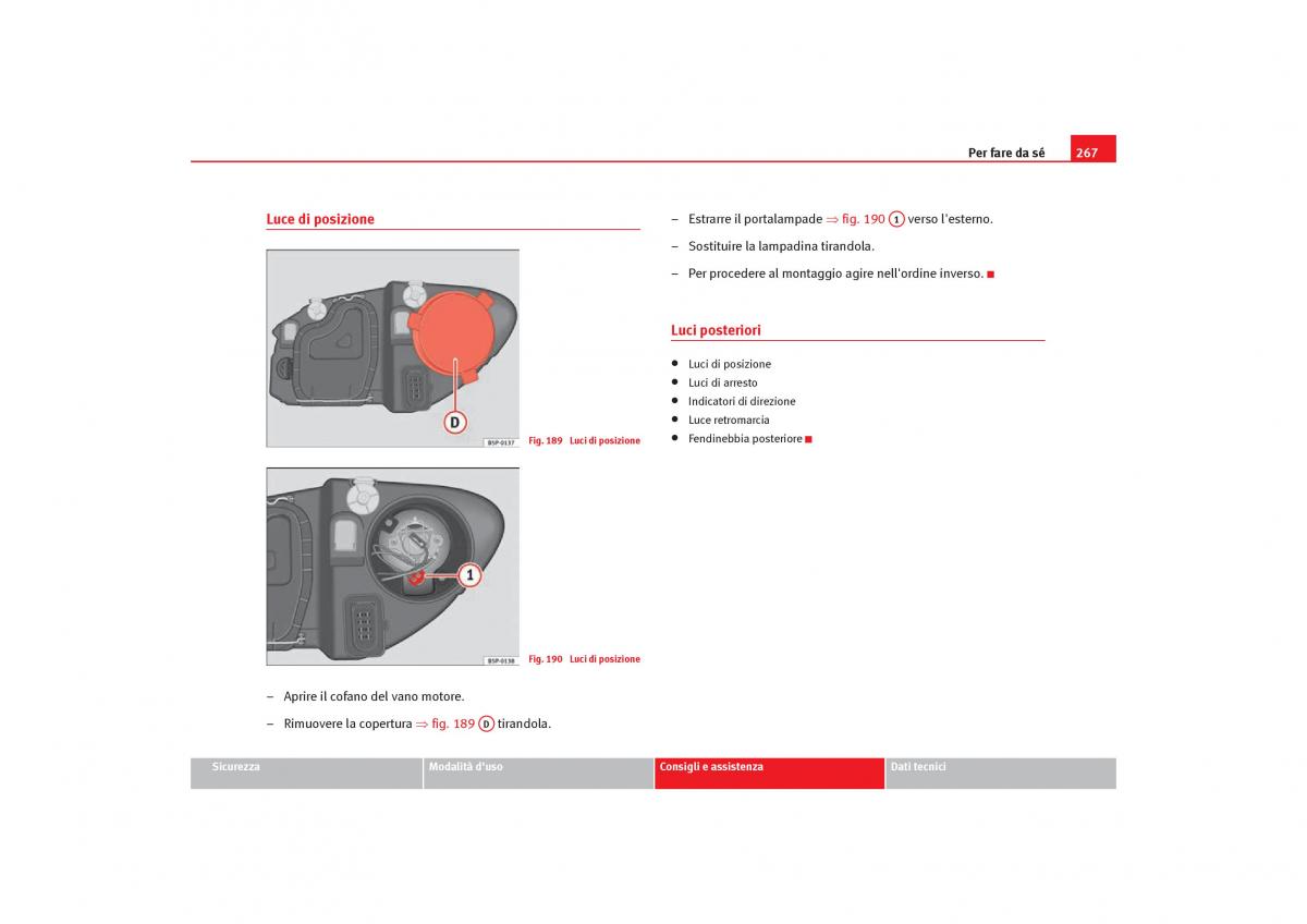 Seat Toledo III 3 manuale del proprietario / page 269