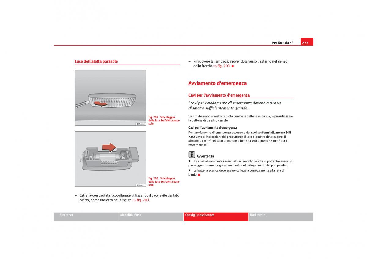 Seat Toledo III 3 manuale del proprietario / page 275