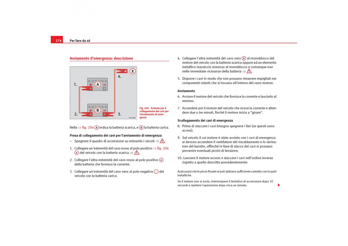 Seat Toledo III 3 manuale del proprietario / page 276