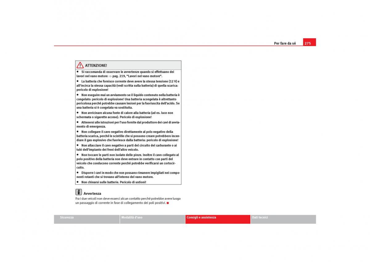 Seat Toledo III 3 manuale del proprietario / page 277