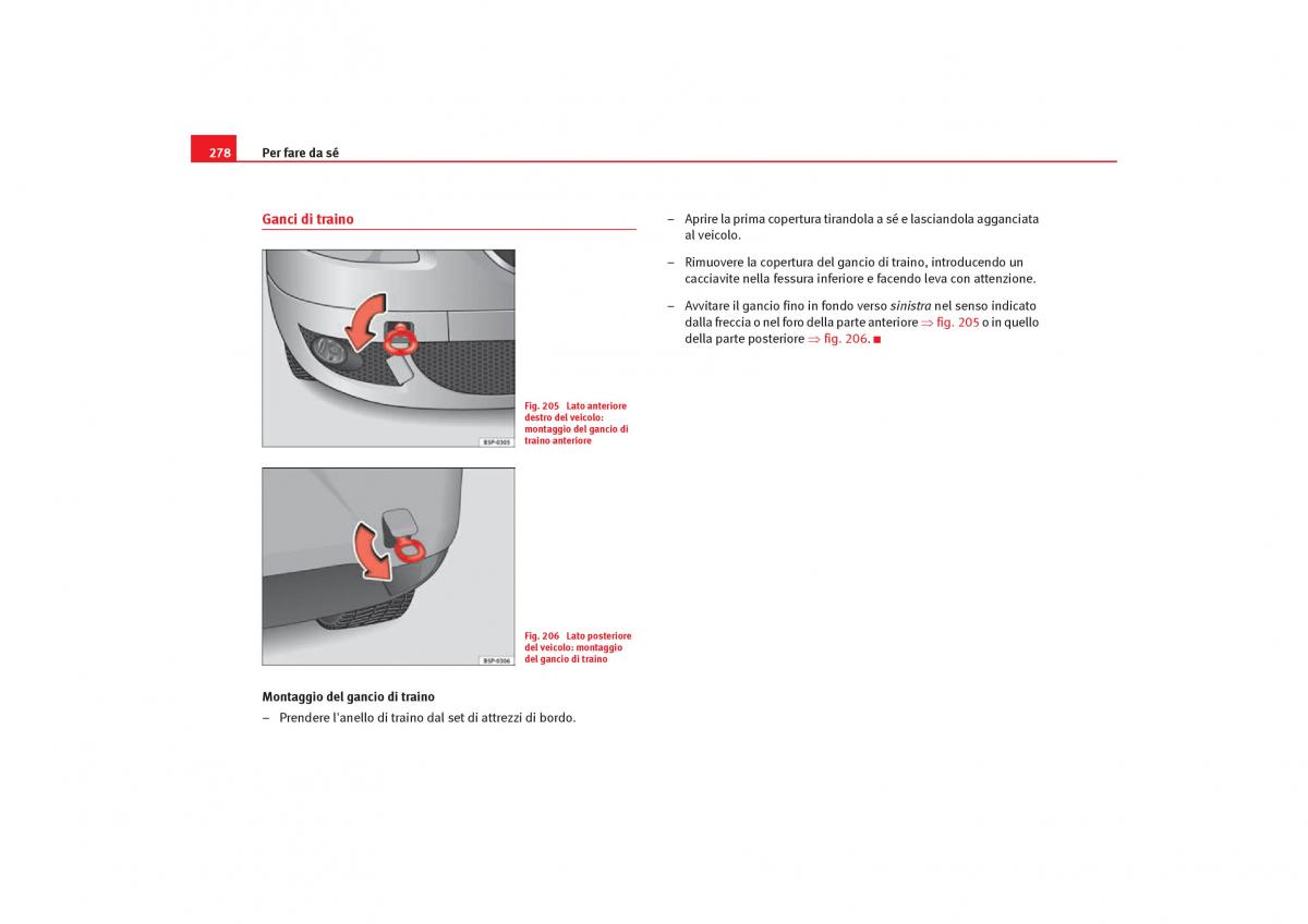 Seat Toledo III 3 manuale del proprietario / page 280