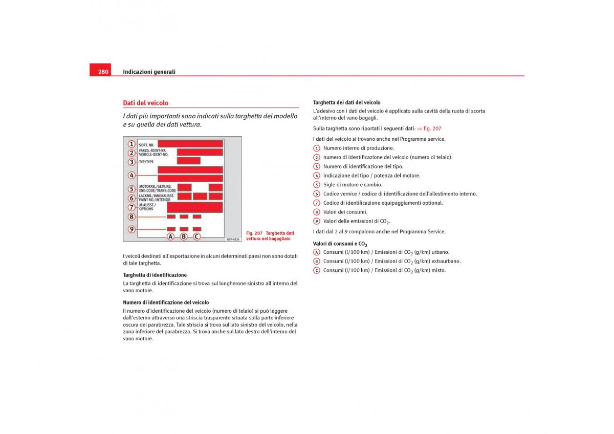 Seat Toledo III 3 manuale del proprietario / page 282