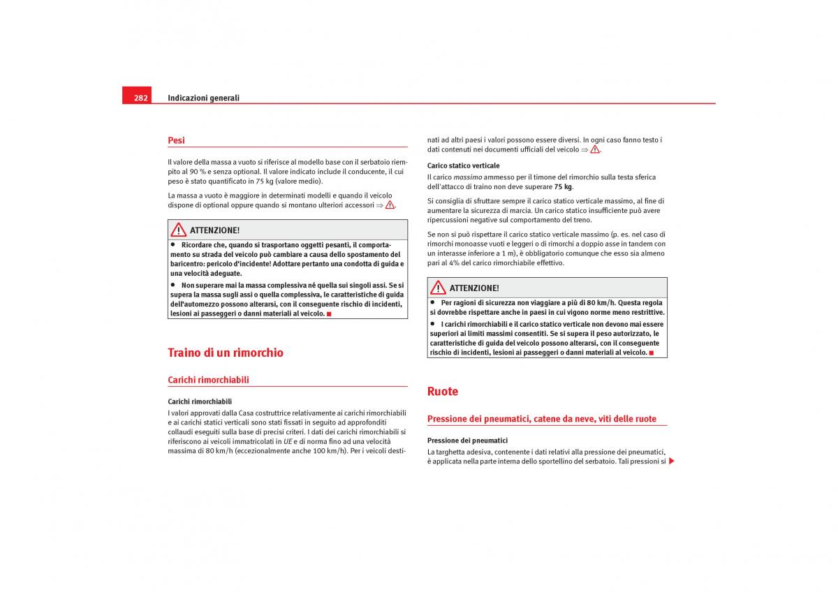 Seat Toledo III 3 manuale del proprietario / page 284