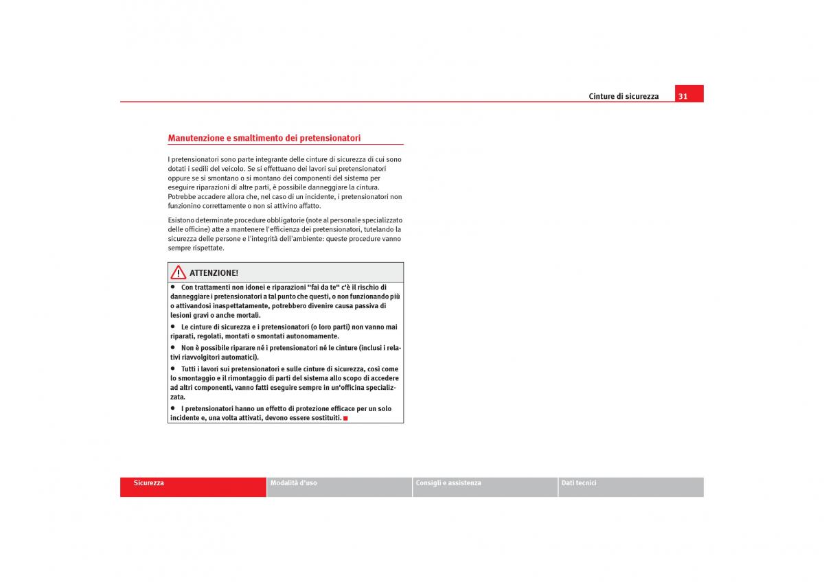 Seat Toledo III 3 manuale del proprietario / page 33