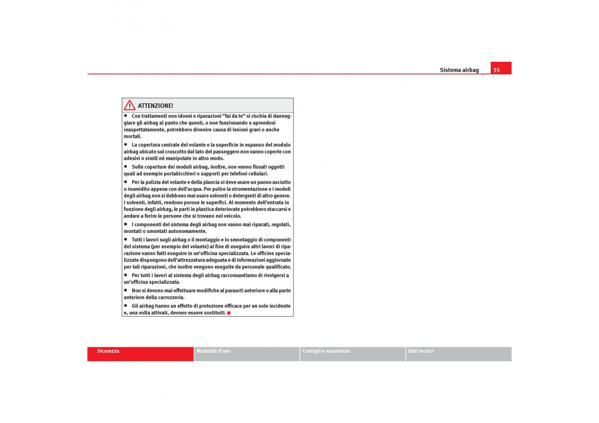 Seat Toledo III 3 manuale del proprietario / page 37