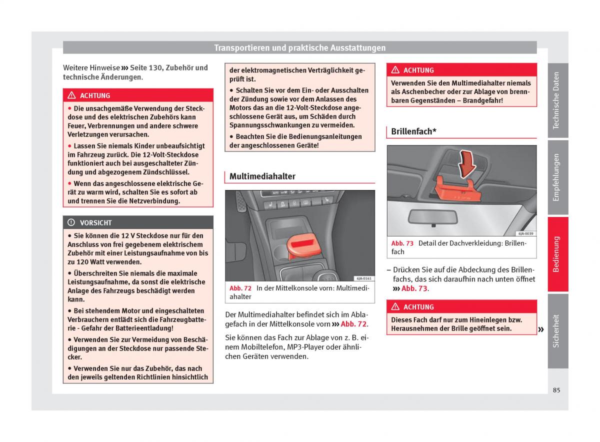 Seat Toledo IV 4 Handbuch / page 87