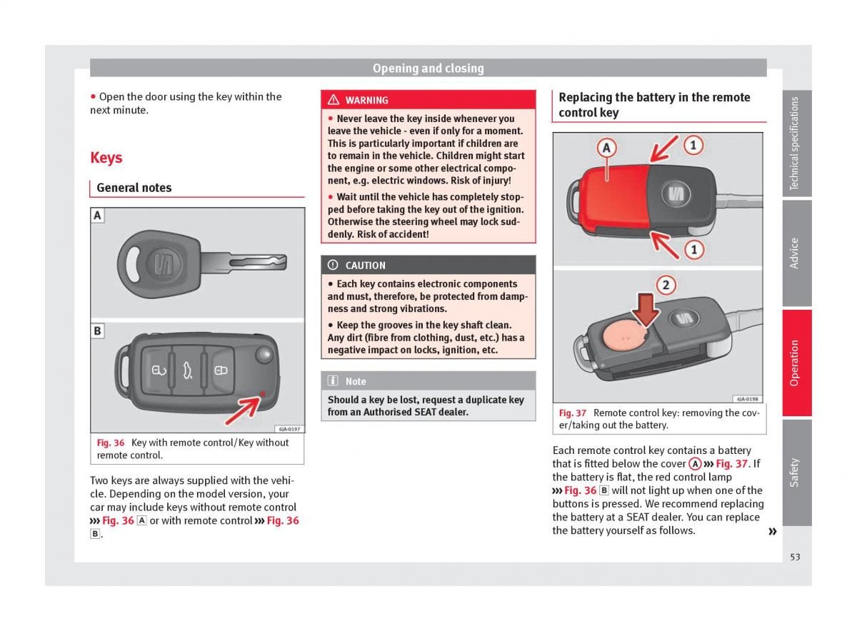 Seat Toledo IV 4 owners manual / page 55