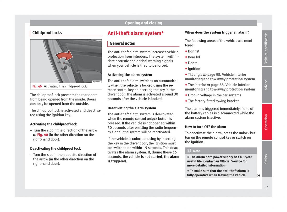 Seat Toledo IV 4 owners manual / page 59