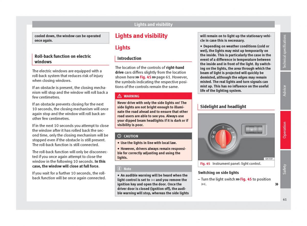 Seat Toledo IV 4 owners manual / page 63