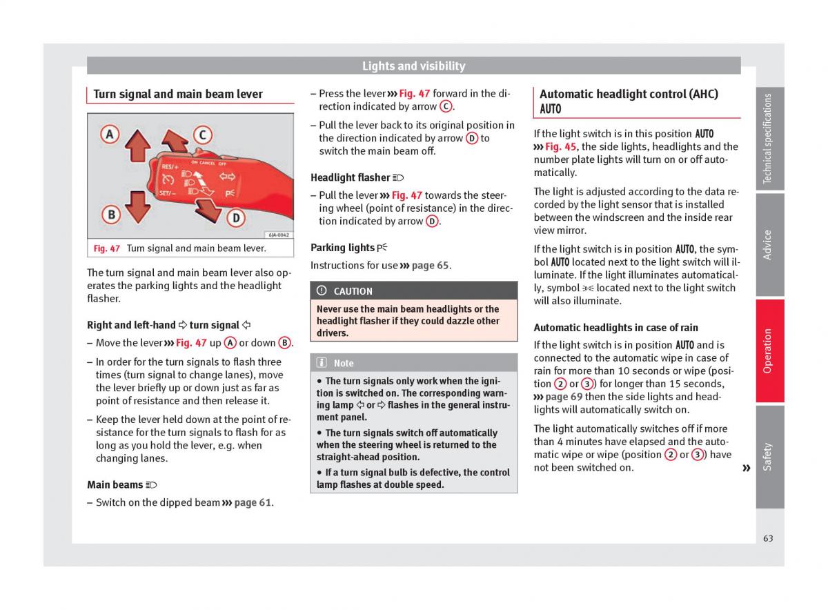 Seat Toledo IV 4 owners manual / page 65