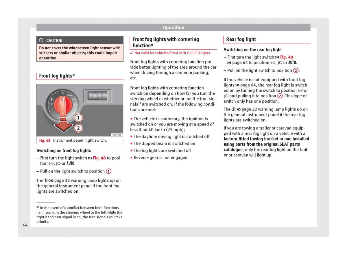 Seat Toledo IV 4 owners manual / page 66