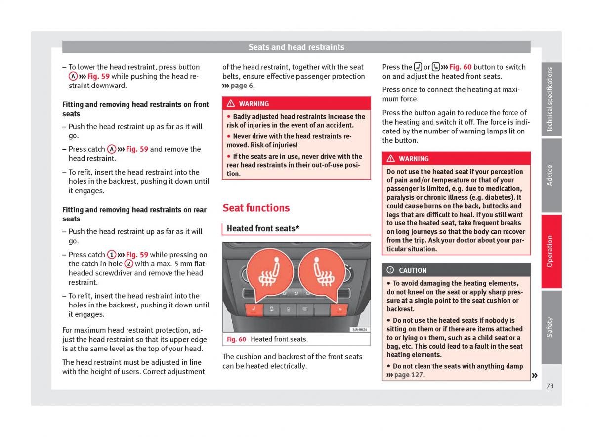 Seat Toledo IV 4 owners manual / page 75