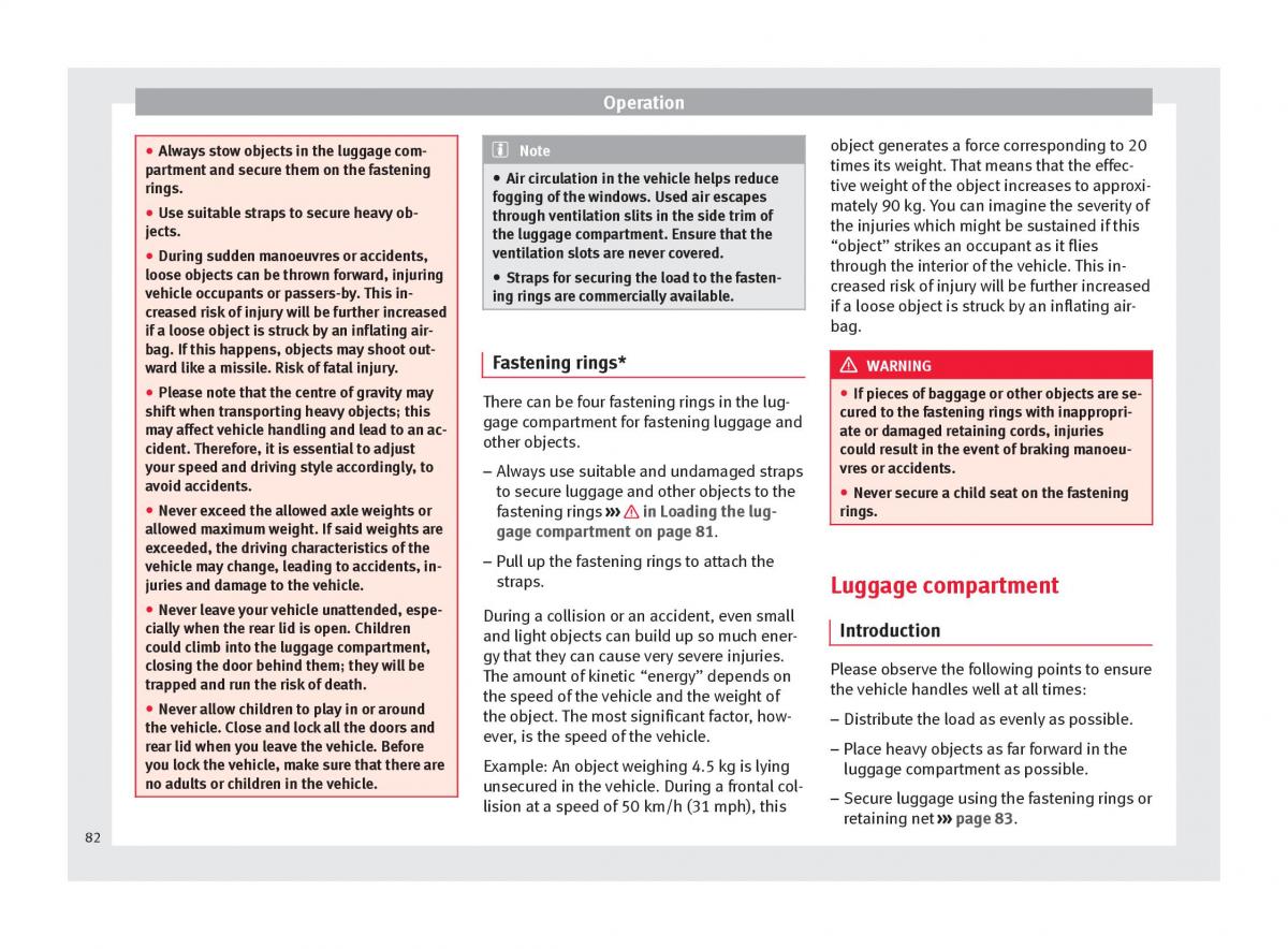 Seat Toledo IV 4 owners manual / page 84