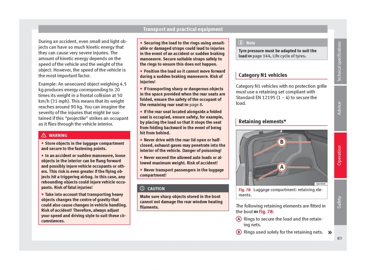 Seat Toledo IV 4 owners manual / page 85