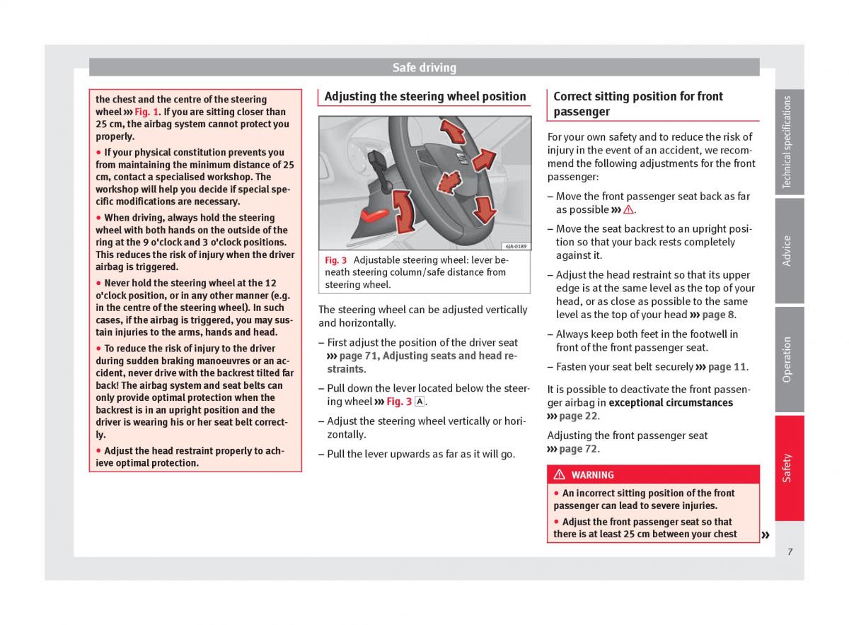 Seat Toledo IV 4 owners manual / page 9