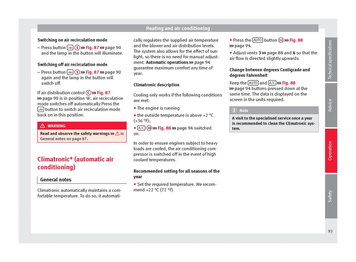 Seat Toledo IV 4 owners manual / page 95