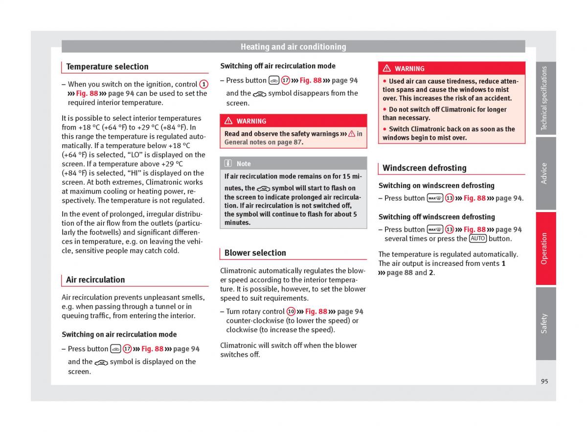 Seat Toledo IV 4 owners manual / page 97