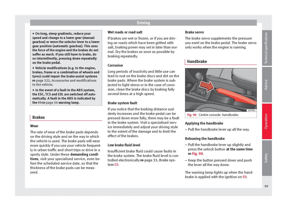 Seat Toledo IV 4 owners manual / page 101