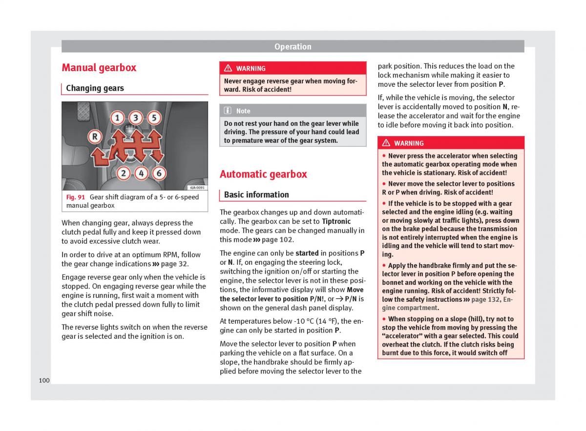 Seat Toledo IV 4 owners manual / page 102