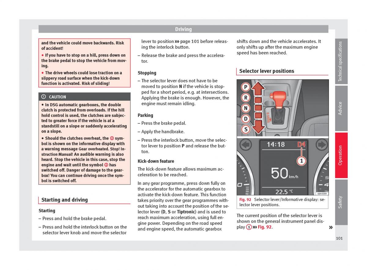 Seat Toledo IV 4 owners manual / page 103