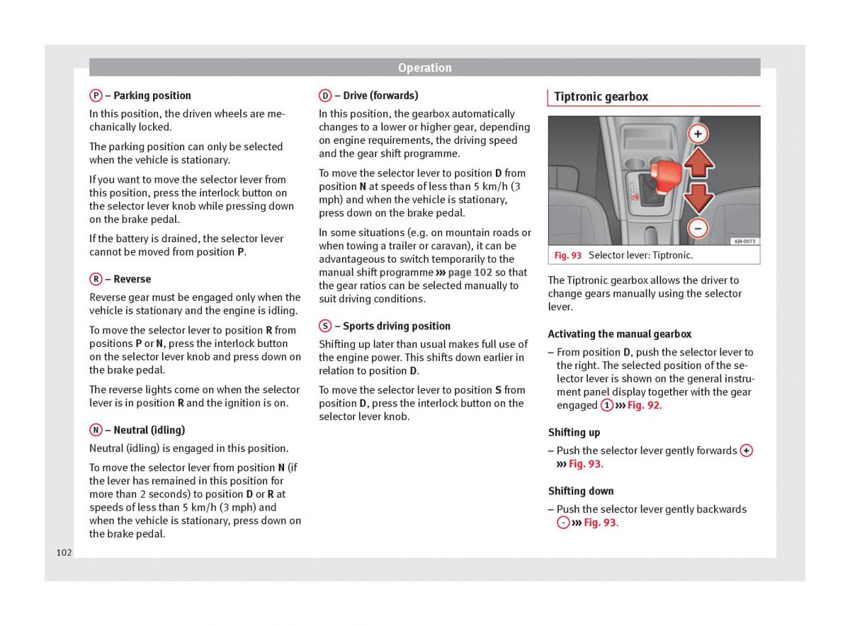 Seat Toledo IV 4 owners manual / page 104