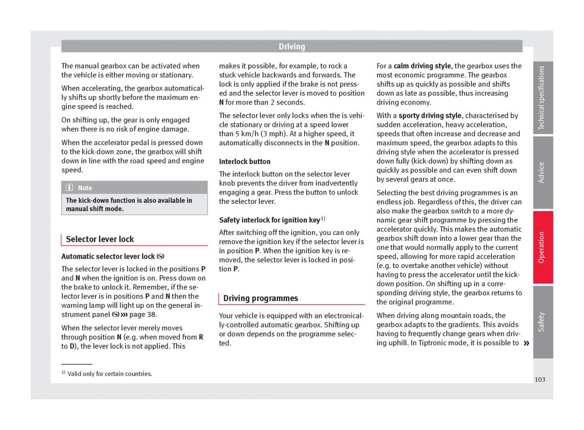 Seat Toledo IV 4 owners manual / page 105