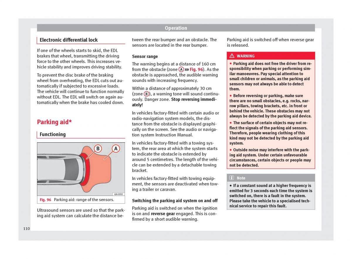 Seat Toledo IV 4 owners manual / page 112