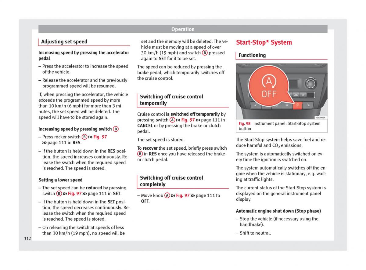 Seat Toledo IV 4 owners manual / page 114