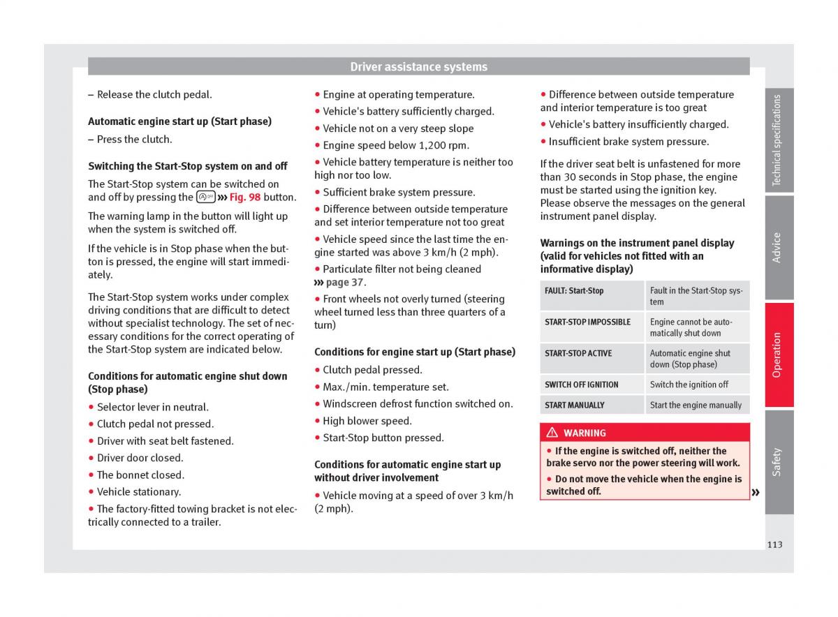 Seat Toledo IV 4 owners manual / page 115