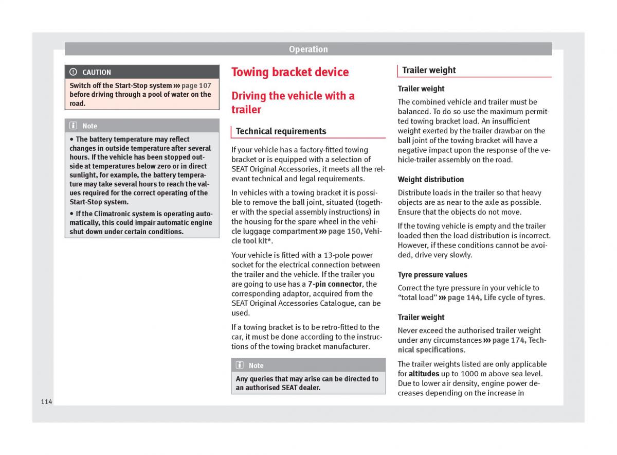 Seat Toledo IV 4 owners manual / page 116