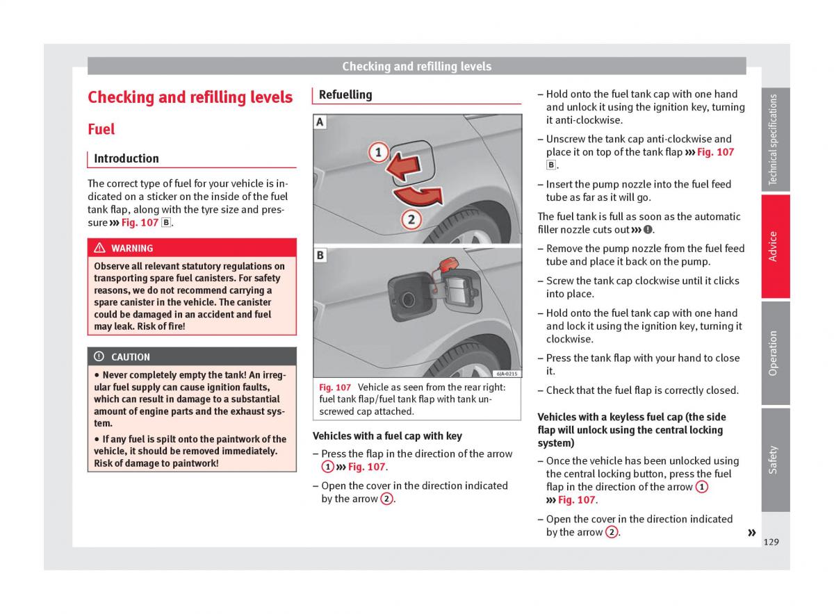 Seat Toledo IV 4 owners manual / page 131