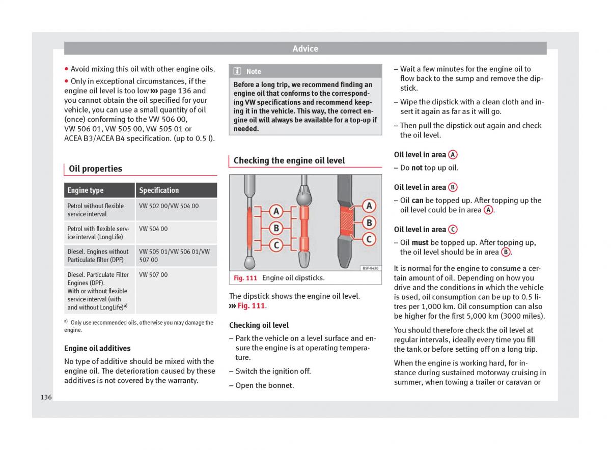 Seat Toledo IV 4 owners manual / page 138