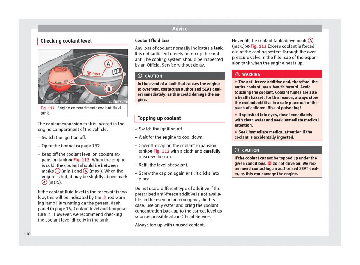 Seat Toledo IV 4 owners manual / page 140