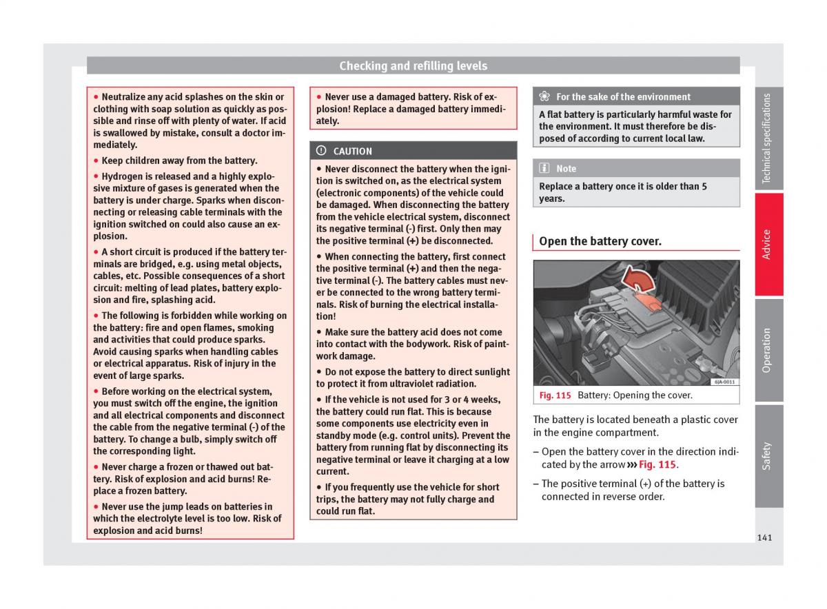 Seat Toledo IV 4 owners manual / page 143