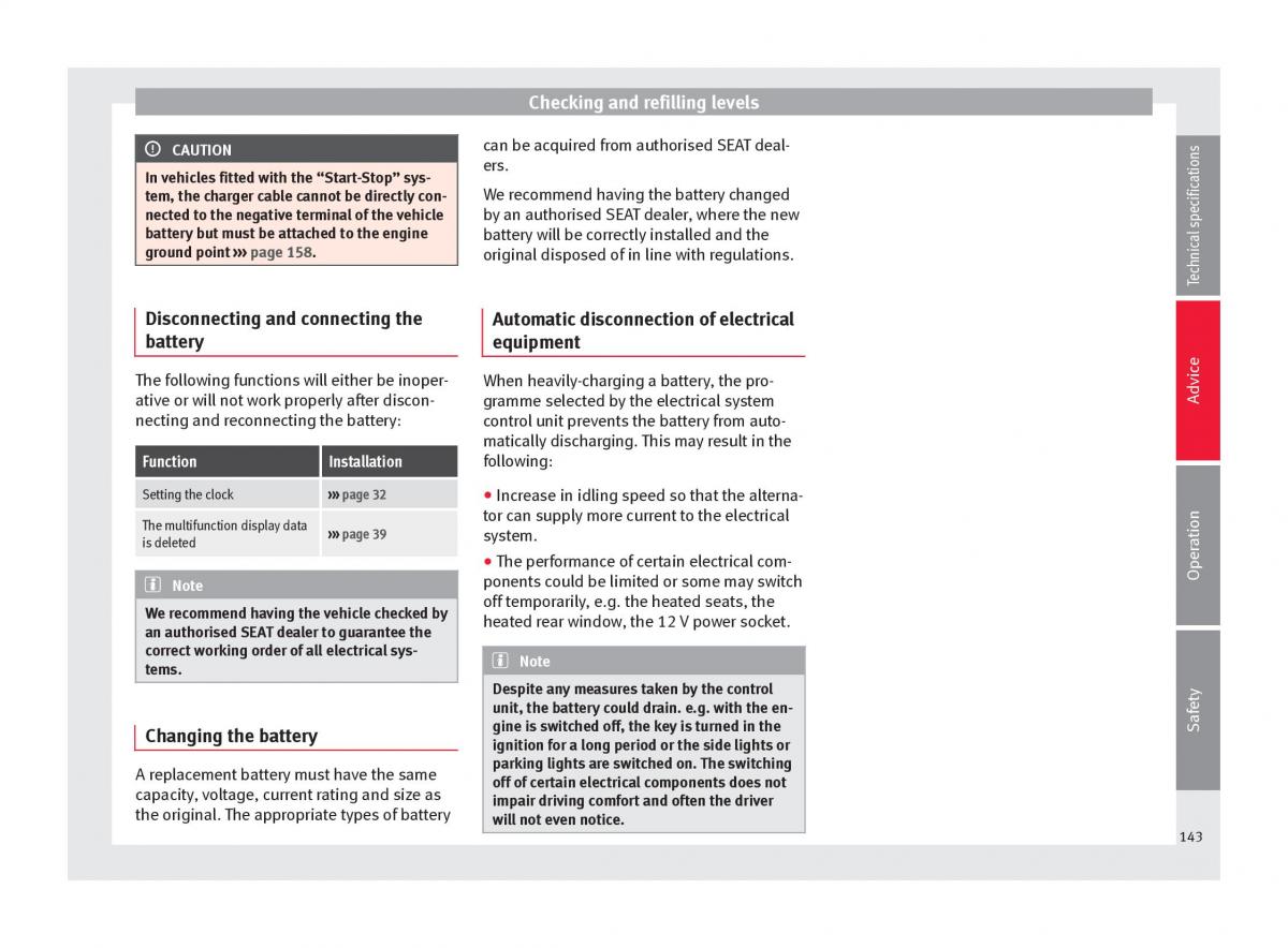 Seat Toledo IV 4 owners manual / page 145