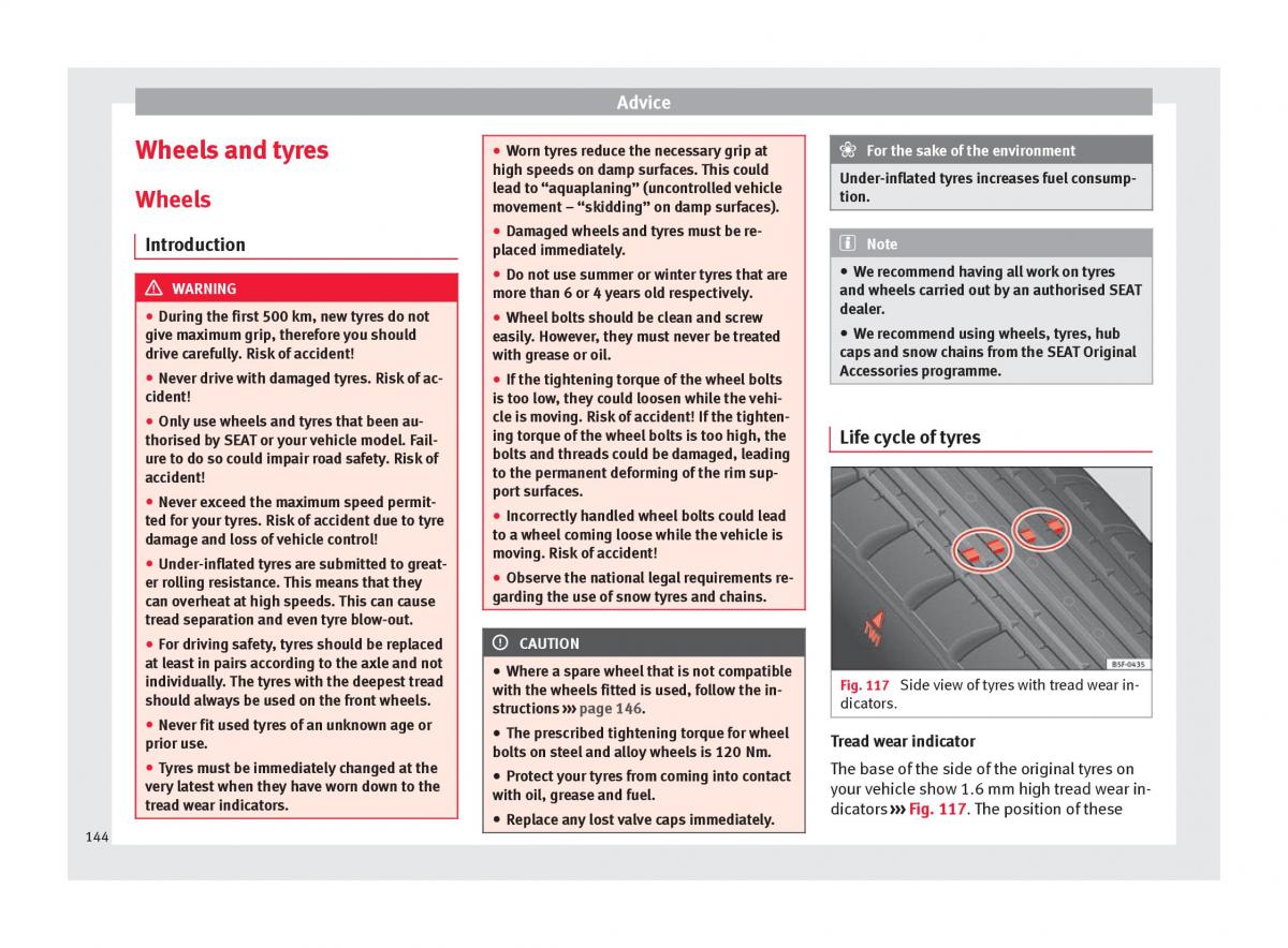 Seat Toledo IV 4 owners manual / page 146