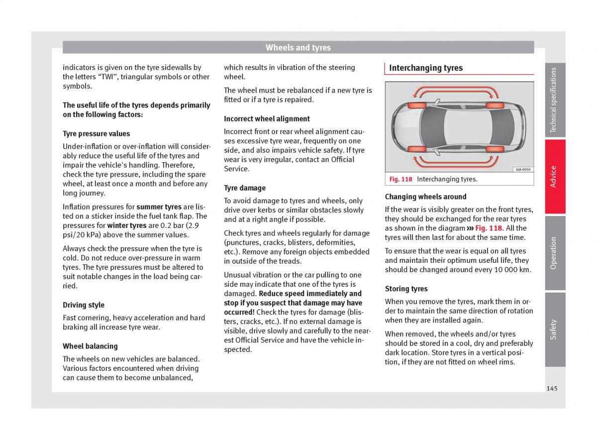 Seat Toledo IV 4 owners manual / page 147