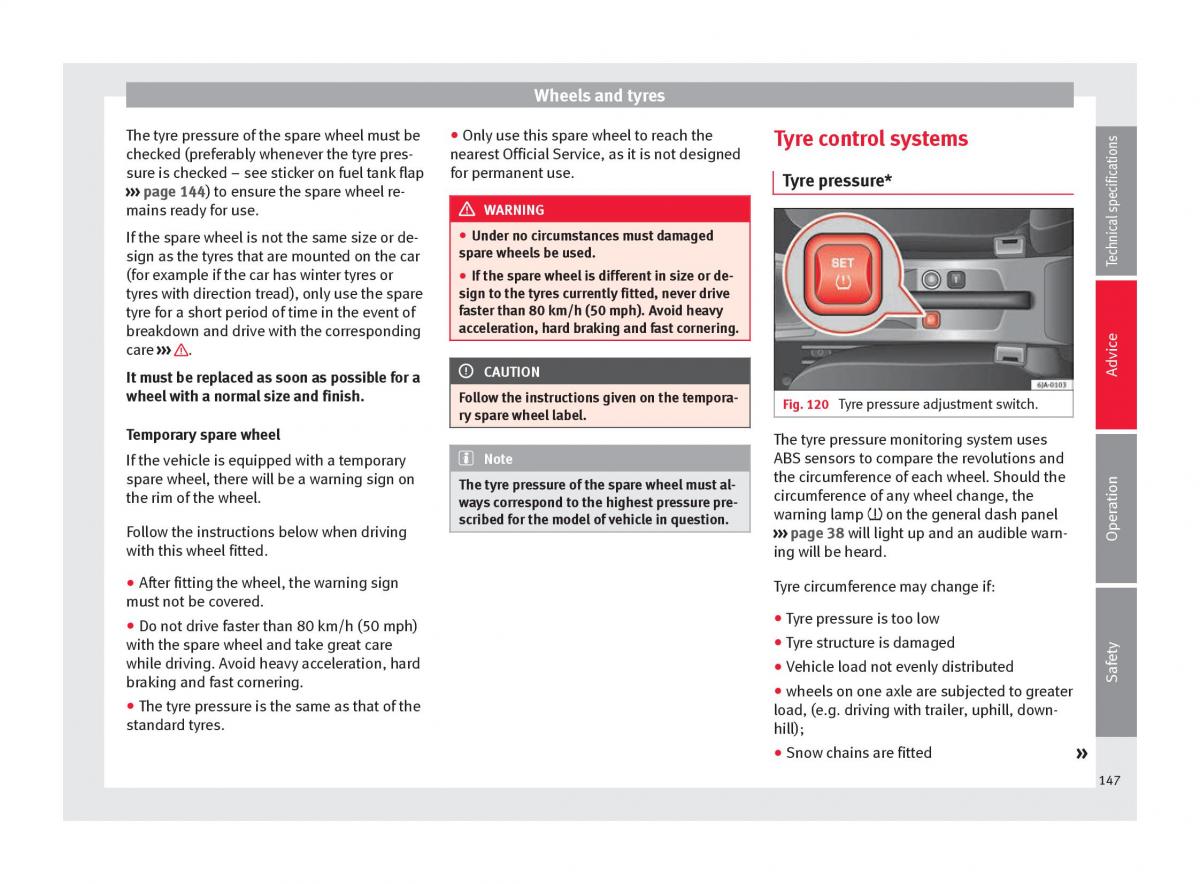 Seat Toledo IV 4 owners manual / page 149