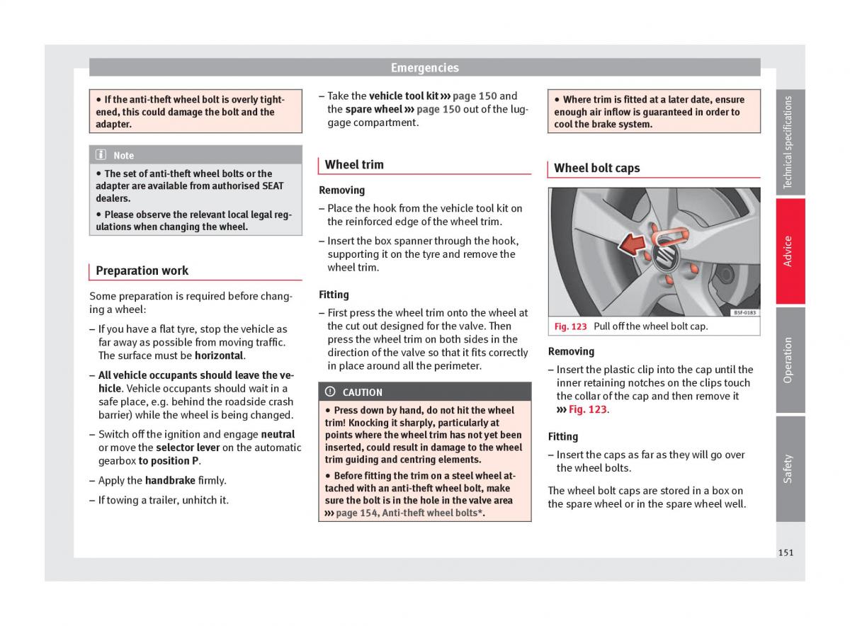 Seat Toledo IV 4 owners manual / page 153