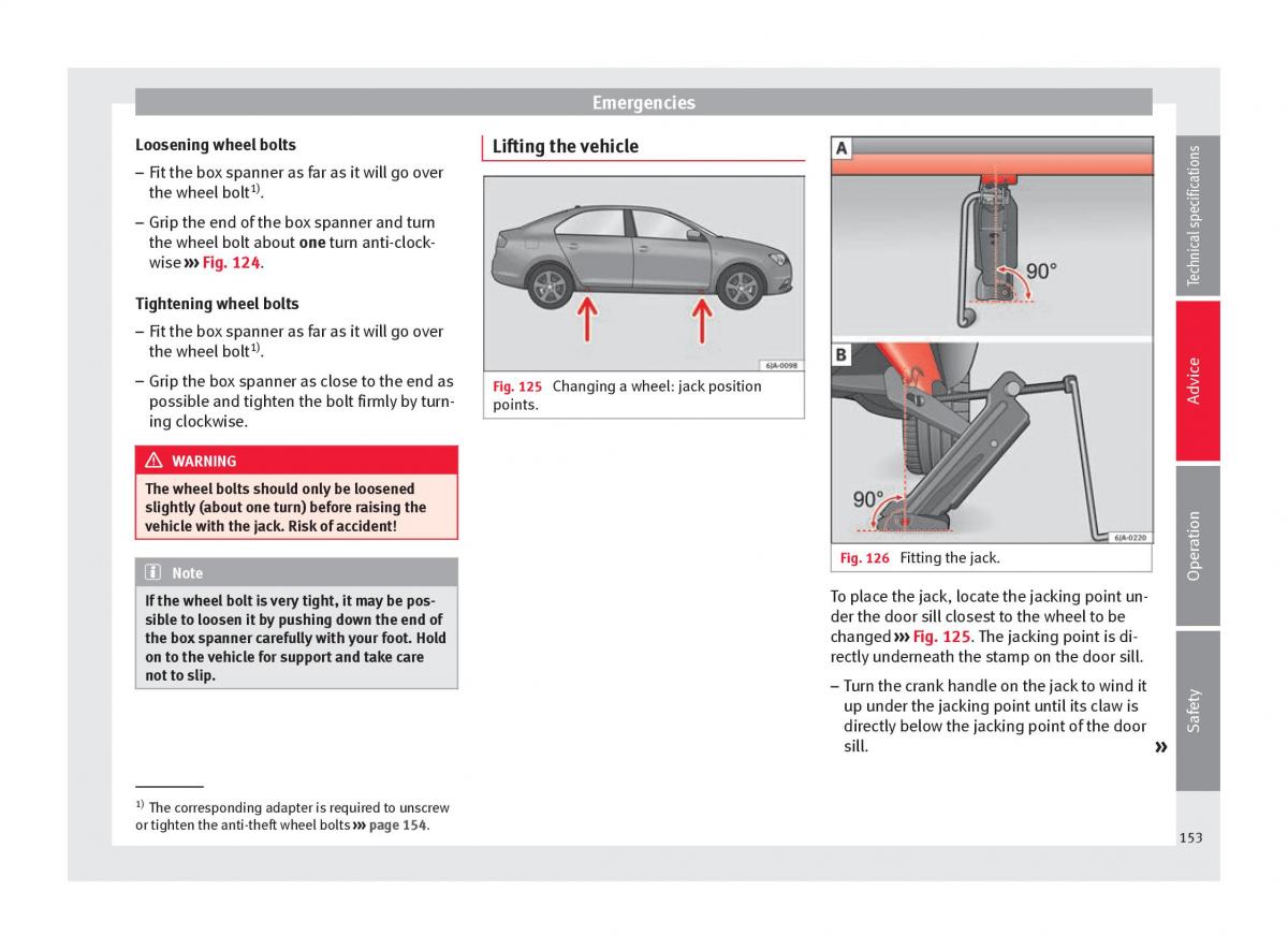 Seat Toledo IV 4 owners manual / page 155