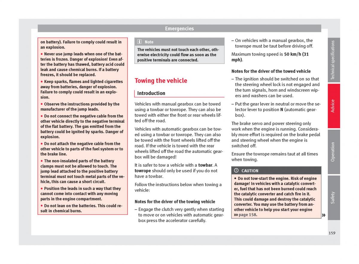 Seat Toledo IV 4 owners manual / page 161