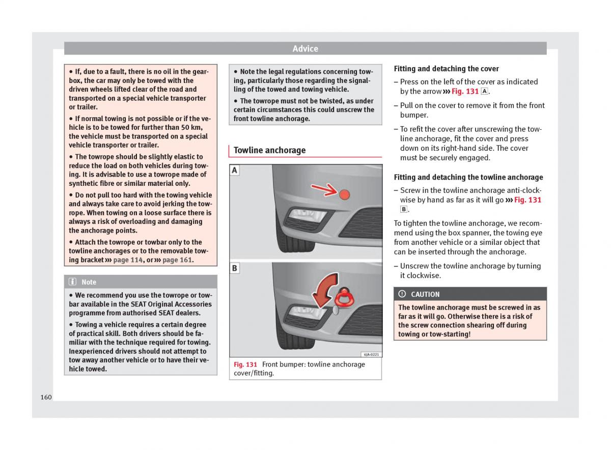 Seat Toledo IV 4 owners manual / page 162