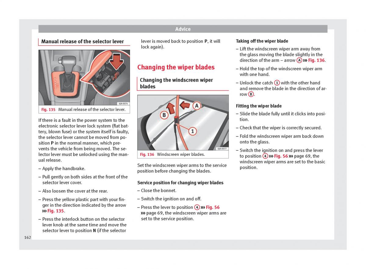 Seat Toledo IV 4 owners manual / page 164