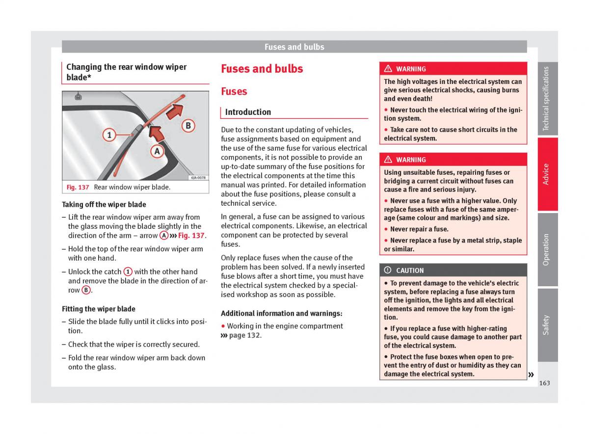 Seat Toledo IV 4 owners manual / page 165