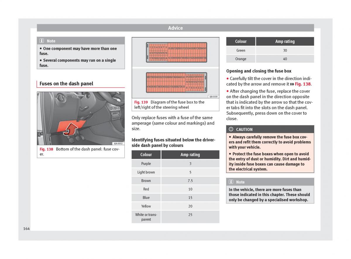 Seat Toledo IV 4 owners manual / page 166