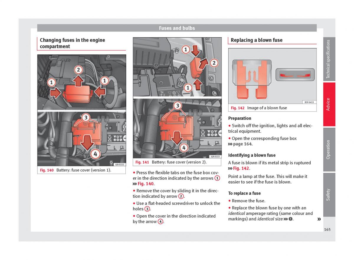 Seat Toledo IV 4 owners manual / page 167