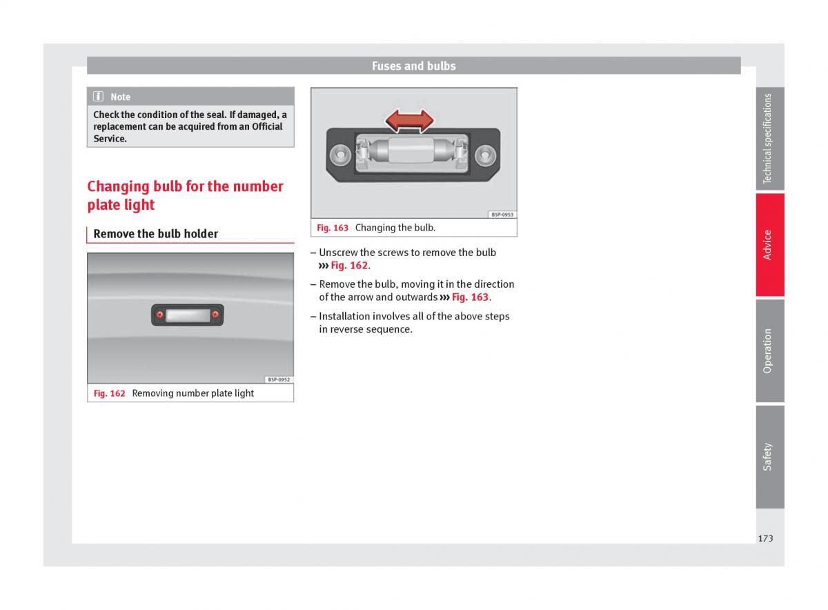 Seat Toledo IV 4 owners manual / page 175