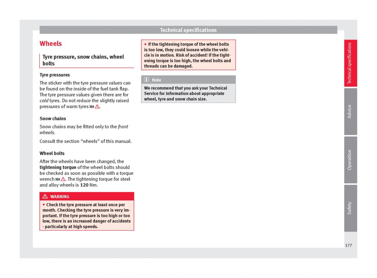 Seat Toledo IV 4 owners manual / page 179