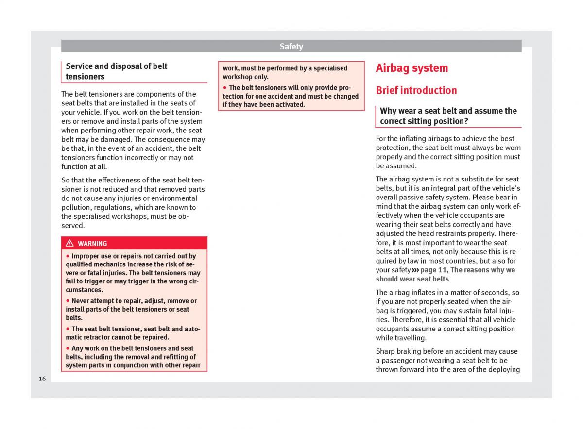 Seat Toledo IV 4 owners manual / page 18