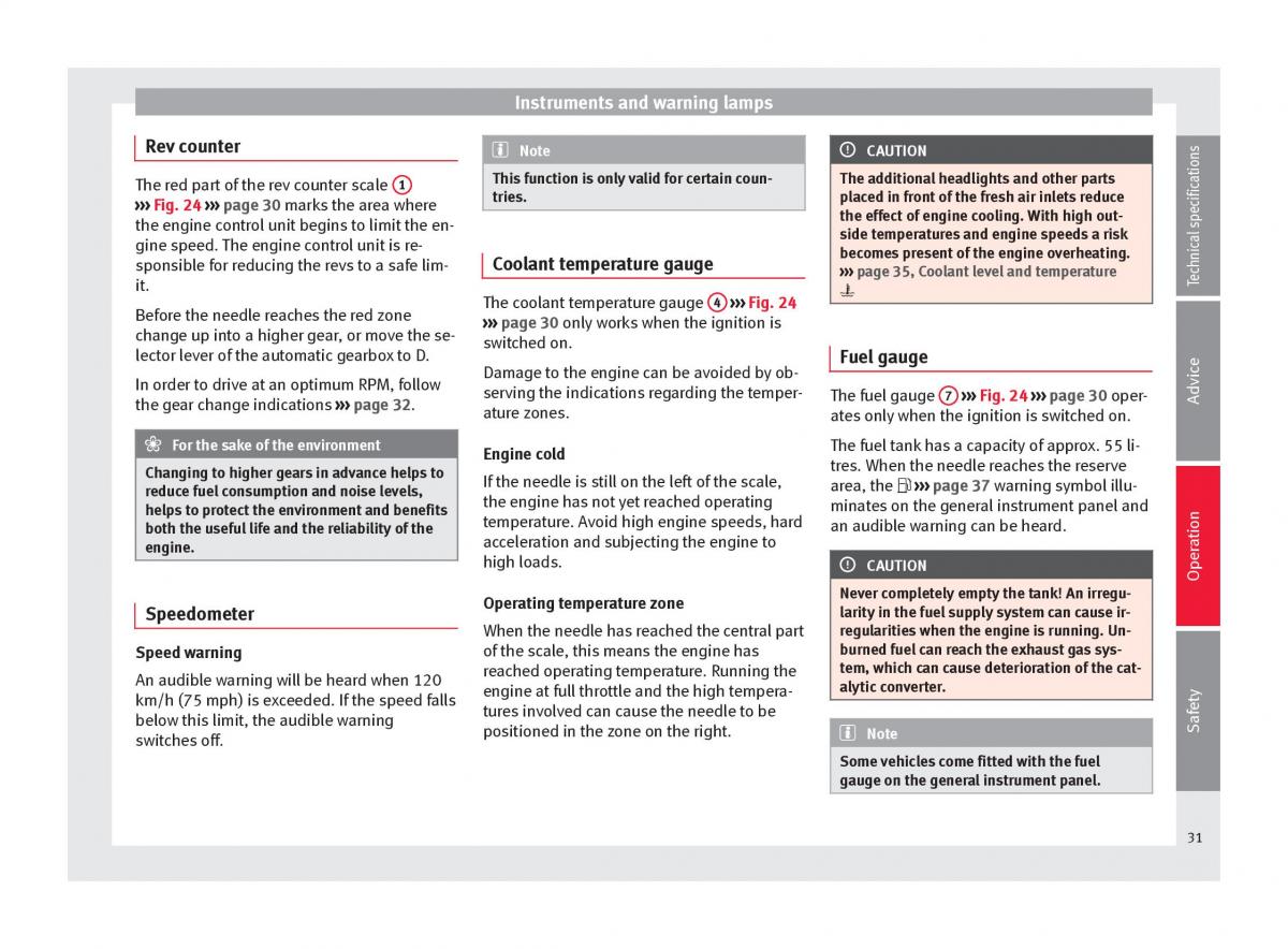 Seat Toledo IV 4 owners manual / page 33